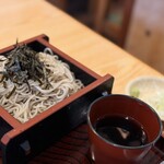 金時 - カツ皿・冷そばセット1300円