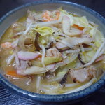 久留米ラーメン清陽軒 - 清陽軒のお持ち帰りラーメンで作った「ちゃんぽんラーメン」　　　　【自作】