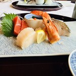 小松館好風亭 - 近海地魚の盛り合わせ 妻一式
