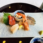 小松館好風亭 - 近海地魚の盛り合わせ 妻一式