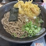 讃岐屋 - かき揚げごぼう天そば\700 接写