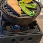 グランヴィリオホテル - ミニコンロで焼く炙り物