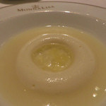 モナリザ - ２０１５年４月　ロワール産・ホワイトアスパラガスのゼリー、ムース、ピューレ