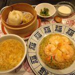 紅虎餃子房 - 料理写真:エビカニ炒飯点心セット(1958円)