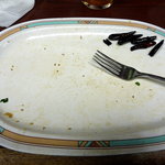 ジャポネ - 完食！激辛の残骸、焦げた赤唐辛子