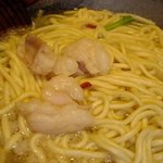 和食屋が作るもつ煮込みらーめん - 