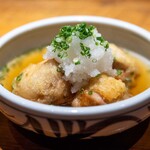 食堂わた - 2026.7 鶏 柚子胡椒天 揚げ出汁（1,600円）