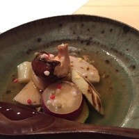 鮨　いの - コースお野菜の炭火焼の餡掛け