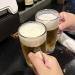 やきとり処 い志井 - 生ビール