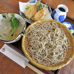 蕎麦 つづら - 姫小鯛の天せいろ