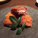 龢 - 150430 獺祭酒粕と生ハムのハムカツ