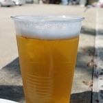 まことや - 生ビール（400円）太麺やきそばまことや