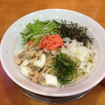 とんこつらーめん ひかり - 2015年3月火曜日限定
      魚介薫る 明太バターまぜそば〜潮の陣〜