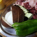 春香園 - 野菜（しいたけは嫌いです）