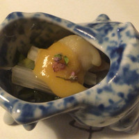とうふ屋うかい 鷺沼店 - ミル貝の酢味噌和え
