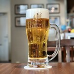 銀座ライオンLEO - エビスビール中ジョッキ