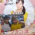 新宿ポジャンマチャ - 「ワカコ酒」のポスターとワカコちゃん（武田梨奈さん）の写真