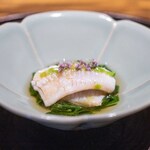 温石 - 2026.8 焼津産茹でカマス モロヘイヤ 叩いた葱 花穂紫蘇