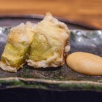 温石 - 2026.8 緑茄子の揚げ田楽（白味噌添え）