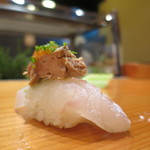 天寿し - ひらめ