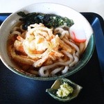 土日庵 - 海老のかき揚げ天ぷらうどん