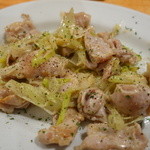 YAICHIRO - 丹波鶏ハラミと白ネギの塩レモンガーリック