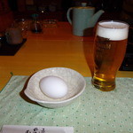 Watahan - 大きな卵と生ビール