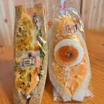 HACO SAND - 今回購入分✨
パンプキンエッグサラダサンド 350円
たまごサンド 320円 (塩味がしっかり目)