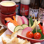 イマイケ バル - 季節野菜のチーズフォンデュ