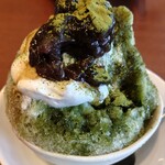 ガスト - 純氷かき氷ﾐﾆ抹茶黒蜜549円