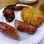 ソーセージ＆コロッケ＆手羽先