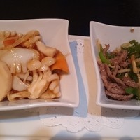 博多華都飯店 - イカのオイスター炒め＆チンジャオロース