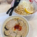蒙古タンメン中本 - 料理写真:海老恋タイカレーつけ麺  @1,380
背脂トッピング @130