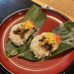 奥信濃 まぼろしのそば処 富倉そば - 笹すし 280円