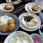 375059698 - 三種のホタテ定食（キャプション）