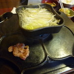 野菜は茹で、肉は焼く