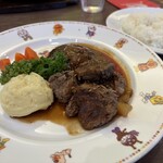 不二家 - 料理写真:牛フィレカットステーキ＆ハンバーグ