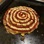 人形町 - 料理写真:いか豚天　　　完成！ソースをチヤッチャ