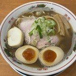 青森煮干 和渦製麺 - 料理写真:中濃干し850円+味玉150円