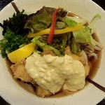 はるりん - とり天タルタルサラダぶっかけ