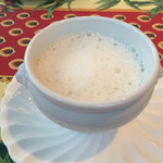 Le Vent Vert - 春野菜のゆず風味フラン ウイキョウ風味のアワ添え