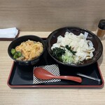 吉そば - 料理写真:ミニかき揚げ丼セット　絹ひらうどんチョイス