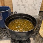すし辰の立ち食い - あおさ汁