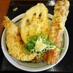 丸亀製麺 - セルフ天丼完成！