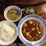 Tenka Chaya - 麻婆豆腐定食　750円→500円　ランパスVol.2利用