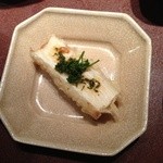 天ぷら 元吉 - Ｈ27.5 まこも茸の山椒乗せ