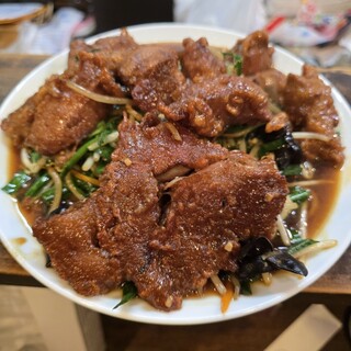 レバニラ定食 kei楽 - 料理写真: