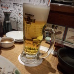 魚々家むてき - 飲み放題　ビール３杯目(2015.04.24)