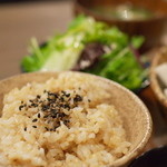 PUBLIC KITCHEN cafe - 玄米ごはんです