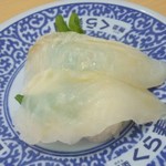 無添くら寿司 - 熟成カレイ 108円(2015.04.29)